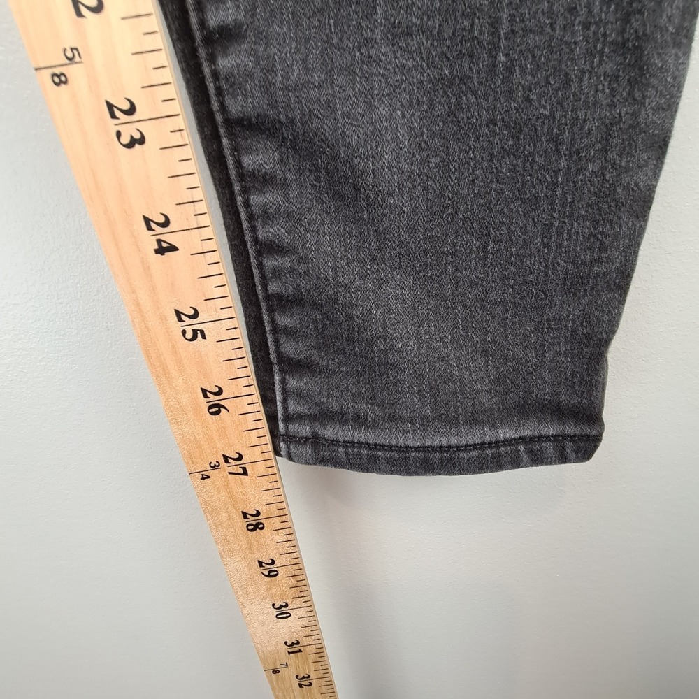 Old Navy Rockstar‎ Jeans Women's Size 4 Super Skinny High Rise Black Denim Slim - Picture 4 of 6